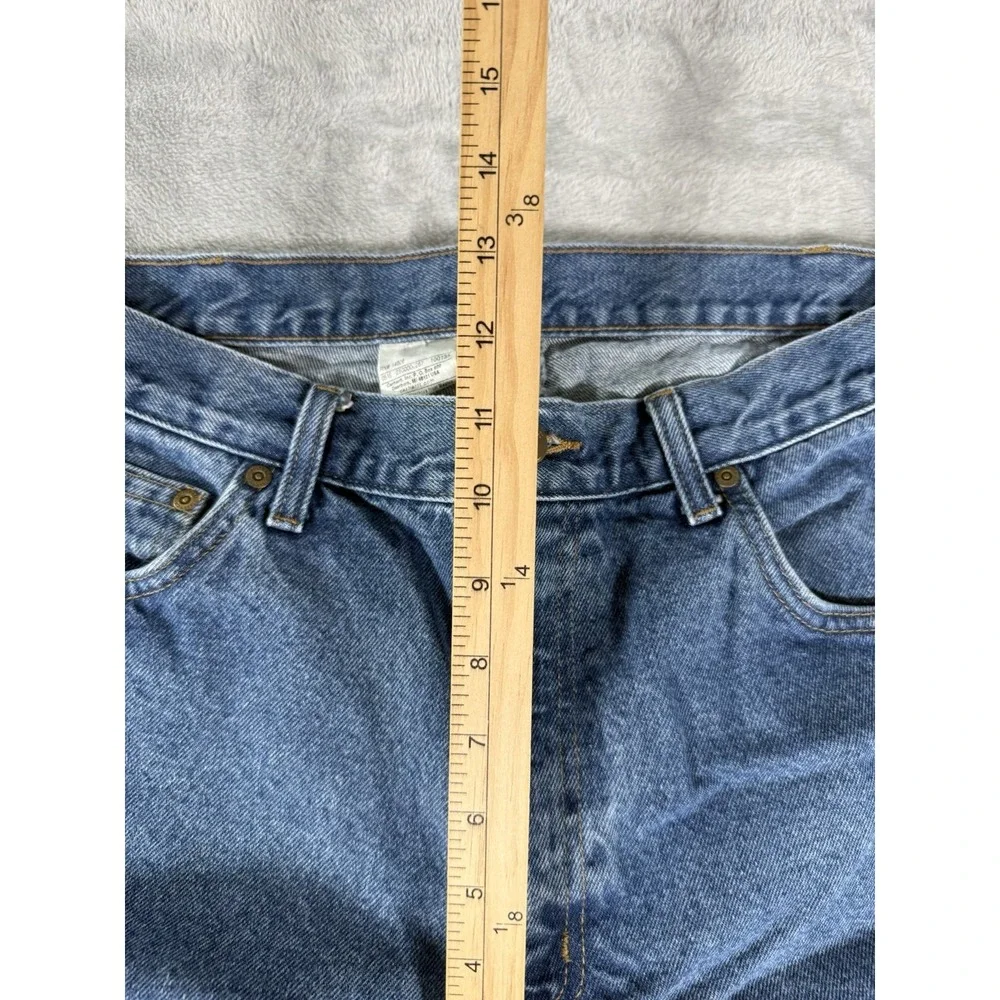 Carhartt Jeans Mens 38x32 Blue Denim Relaxed Fit Straight Leg B17 Vintage